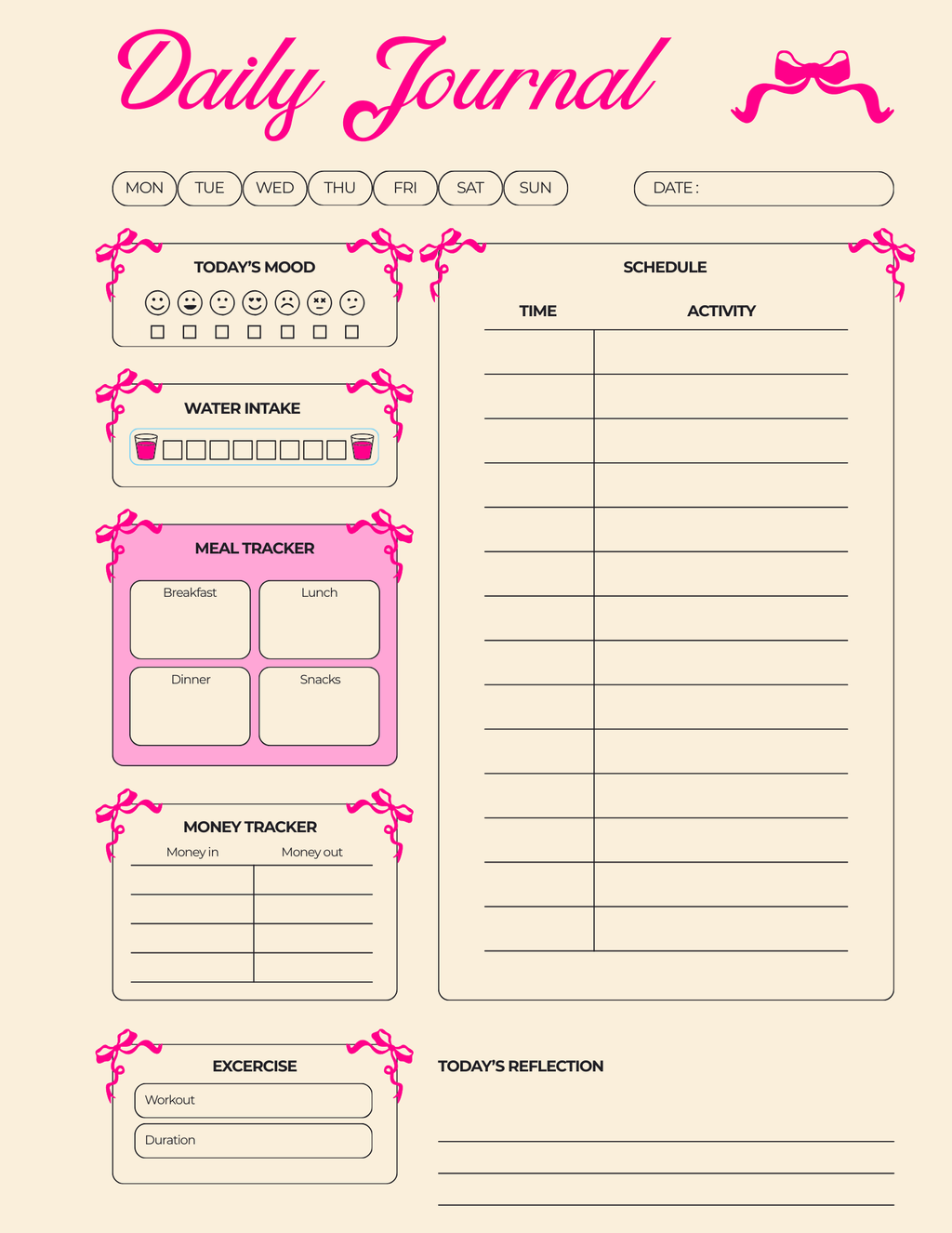 Daily Planner & Journal – Track Goals, Build Habits, Stay Focused