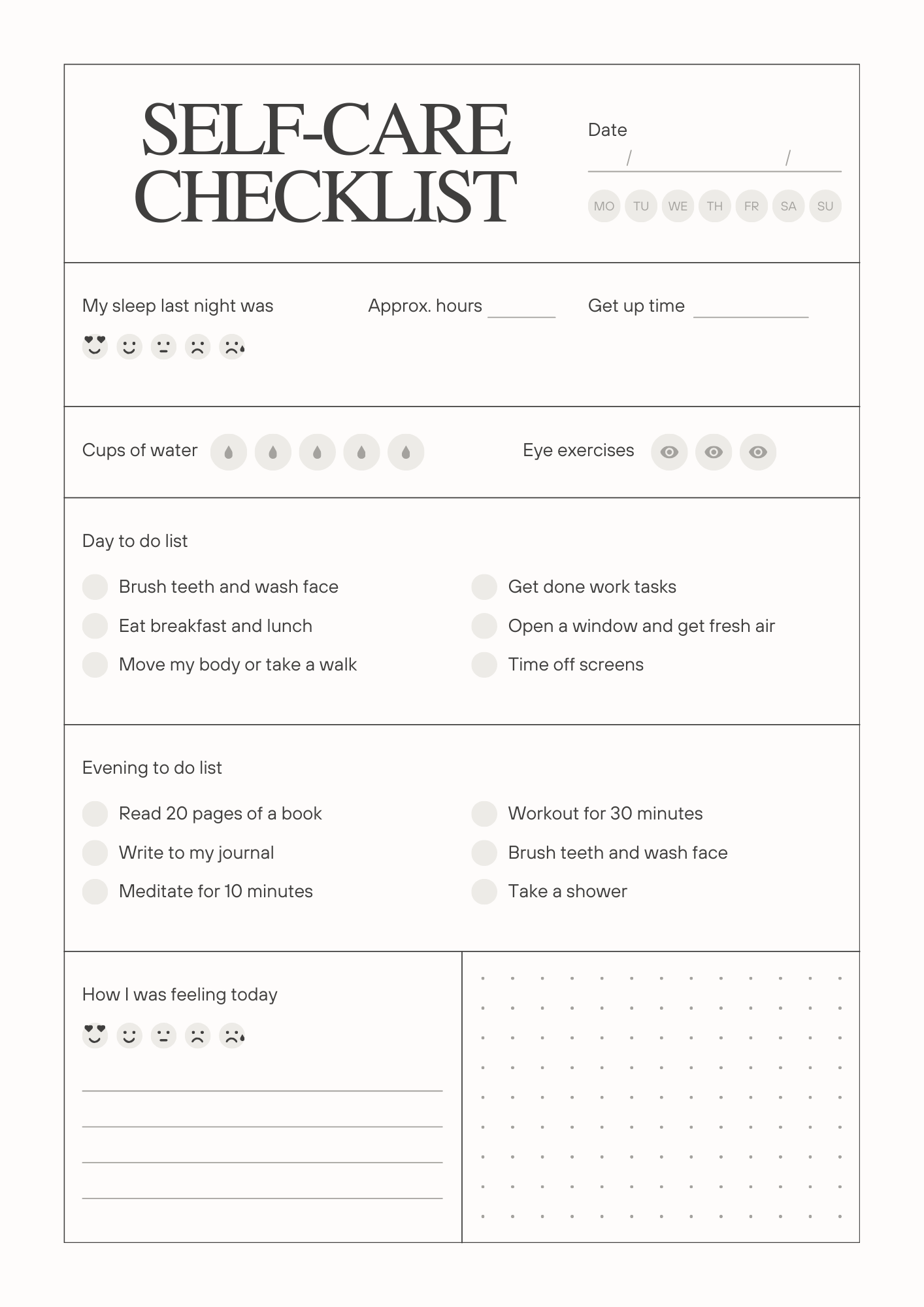 31-Day Daily Journal – Boost Productivity & Self-Care