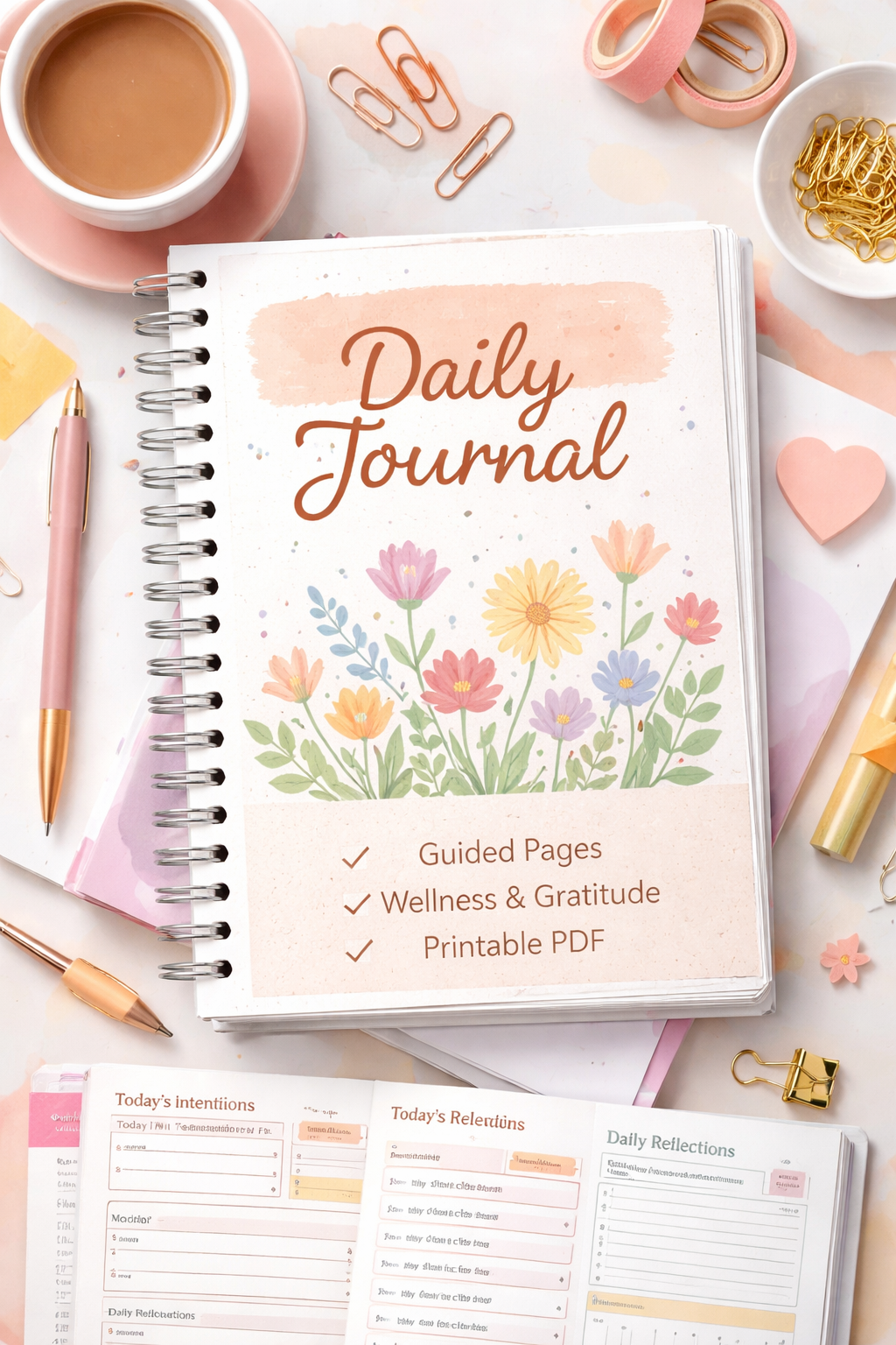 Daily Planner & Journal – Track Goals, Build Habits, Stay Focused