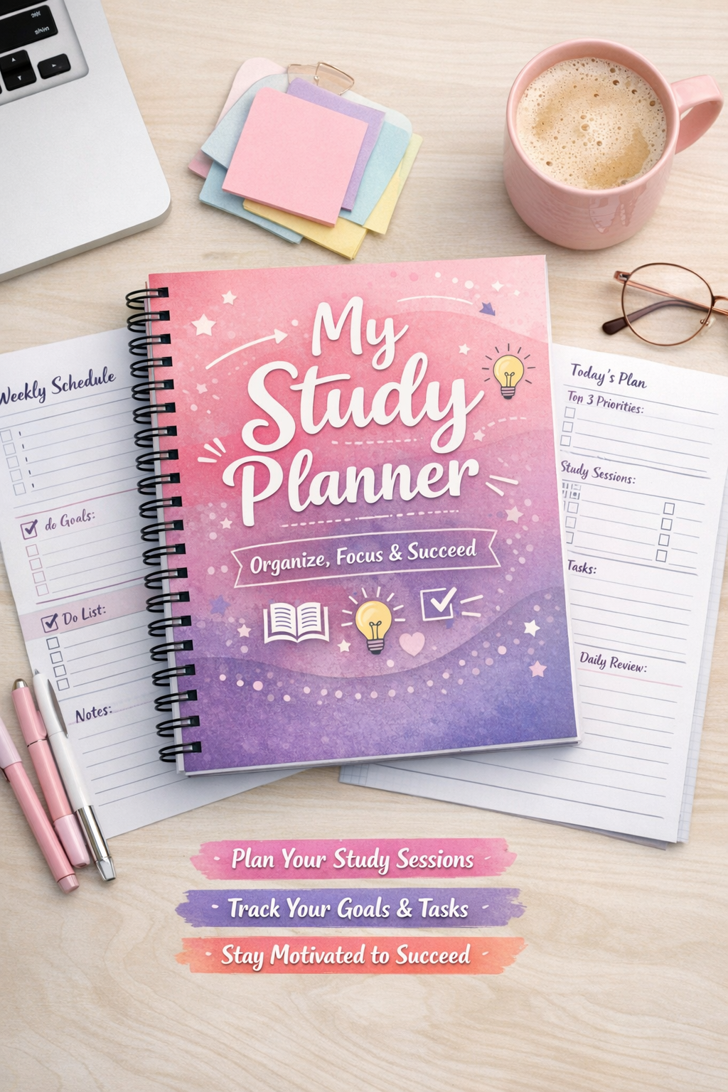My Study Planner – Printable Study Schedule | Daily Study Planner PDF | Student Planner