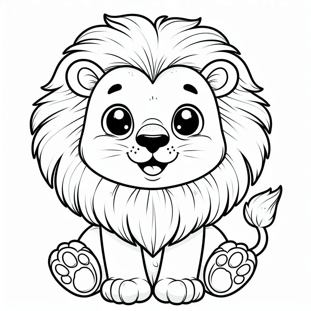 Animal Coloring Book – Printable PDF for Kids & Adults